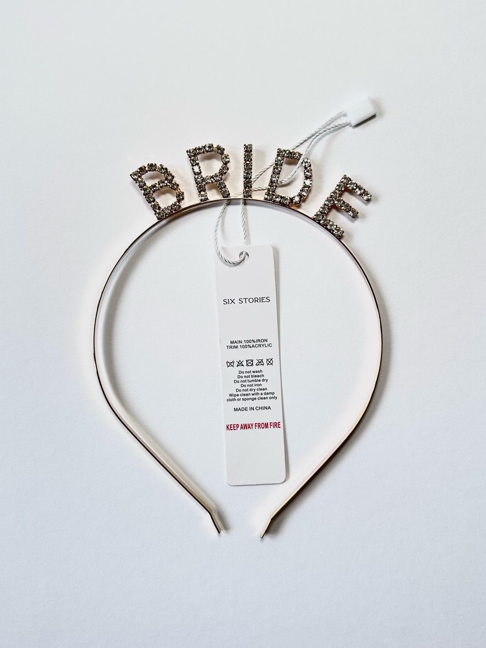 Gold Bride Headband